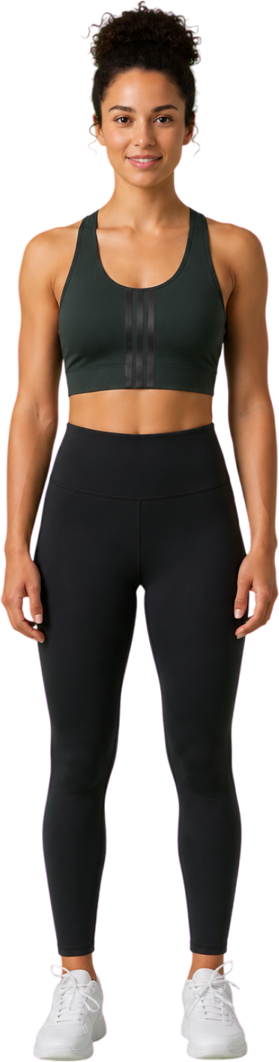 adidas Women's Training Medium Support Better 3-Stripes Bra