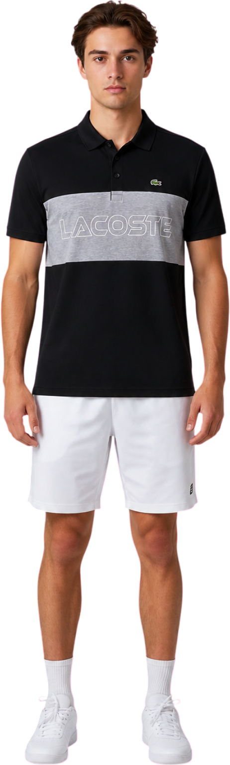 Lacoste Tall Fit Color Block Men's Polo Shirt