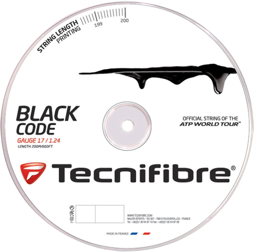 Tecnifibre Black Code 17g Tennis String Reel