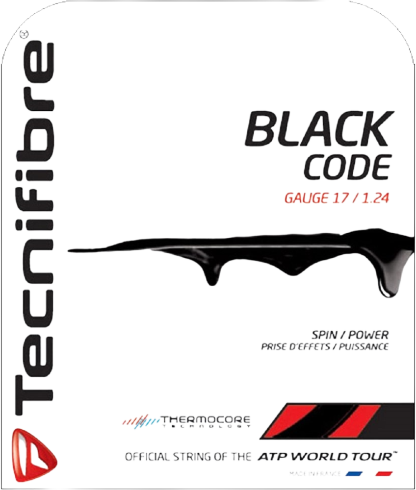 Tecnifibre Black Code 17g Tennis String Set