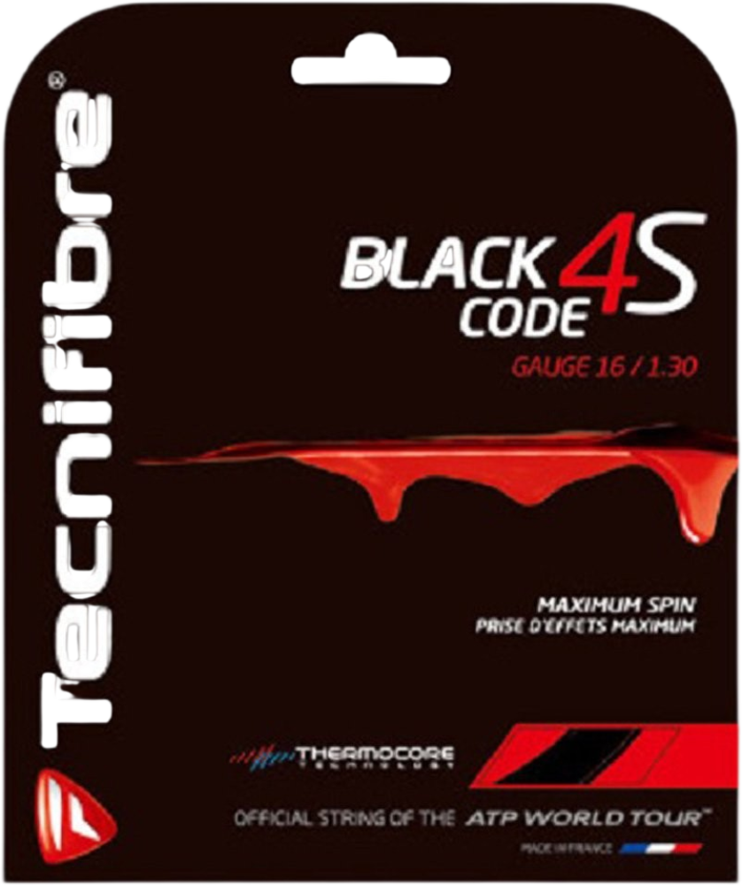 Tecnifibre Black Code 4S 16g Tennis String Set