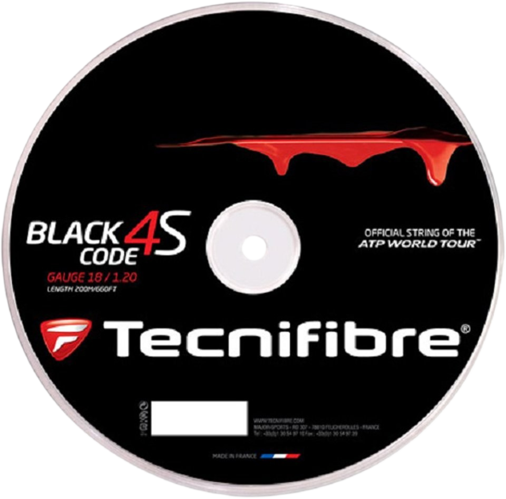 Tecnifibre Black Code 4S 18g Tennis String Reel