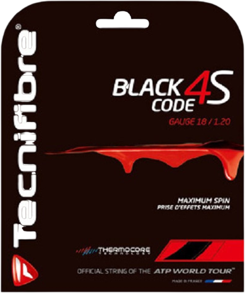 Tecnifibre Black Code 4S 18g Tennis String Set