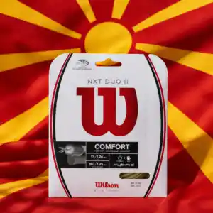 cardio tennis classes 33327 — the Wilson NXT Duo II 17g Tennis String Set as it is photographed for the Tennis Tactician Pro Shop, cut out on a clean ground so the product itself is all you see.