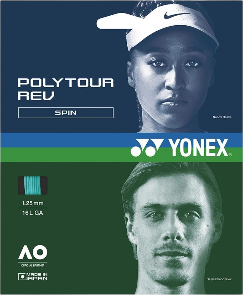 Yonex Polytour Rev 17g Tennis String Set