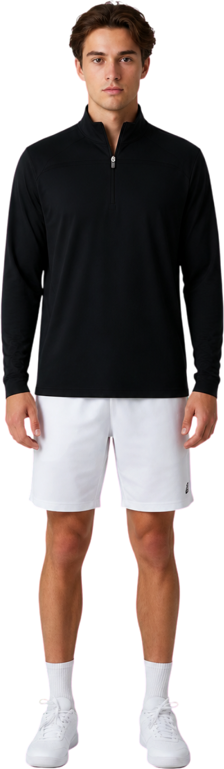 Fila Men's Tennis Essentials Half Zip Black XL