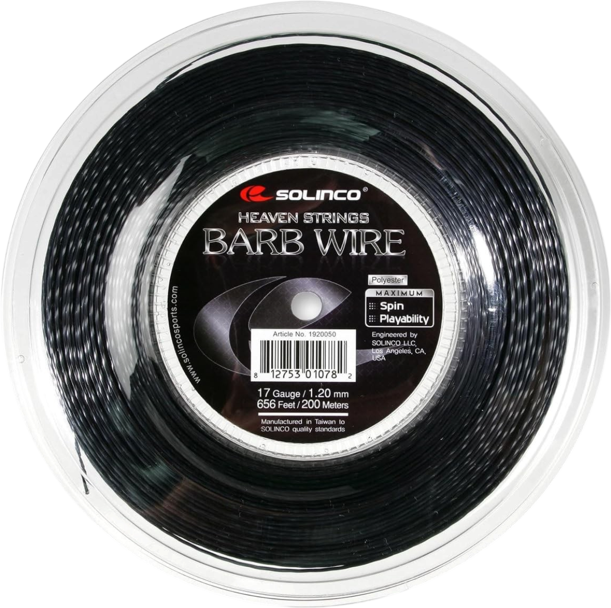 Solinco Heaven Strings Barb Wire 17g Tennis String Reel