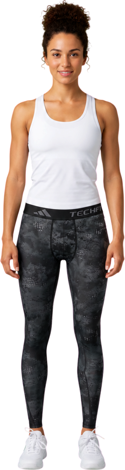 adidas Techfit Training All Over Printed Long Women's Tennis Tights