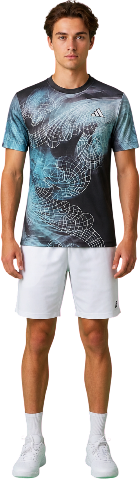 adidas US Series Printed Freelift Men's Tennis T-Shirt