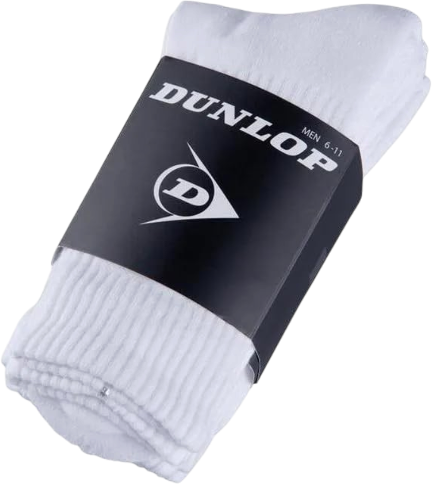 Dunlop Sports Crew Socks 3-Pack