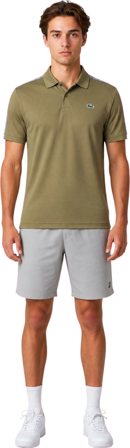 Lacoste Sport Ultra Dry Branded Stripe Men's Tennis Polo