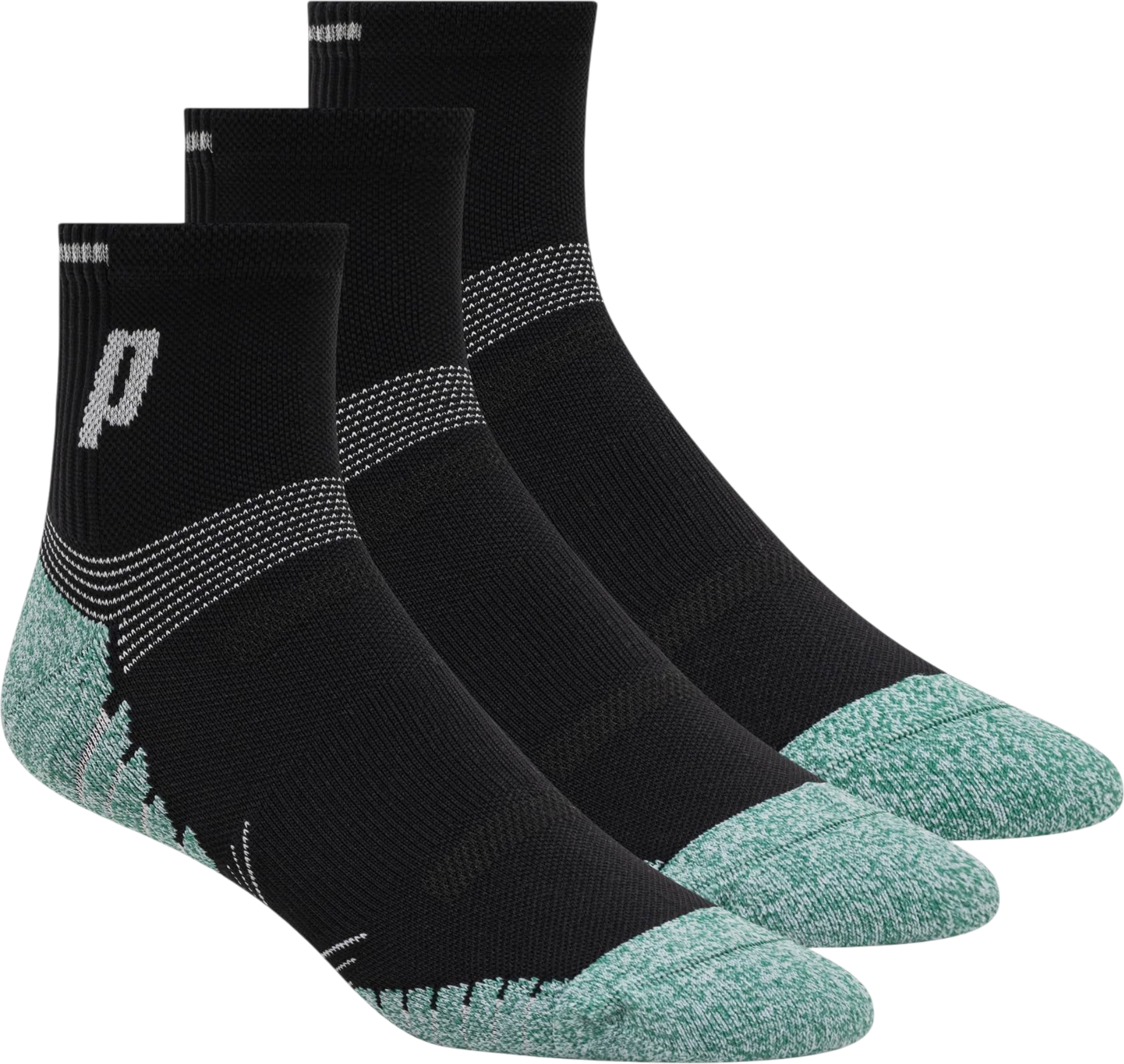 Prince High Quarter Crew Men's Tennis Socks 3-Pack