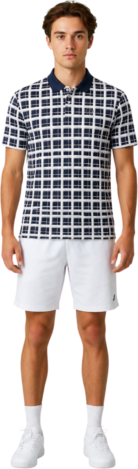 Sergio Tacchini Damarindo Check Men's Polo Shirt