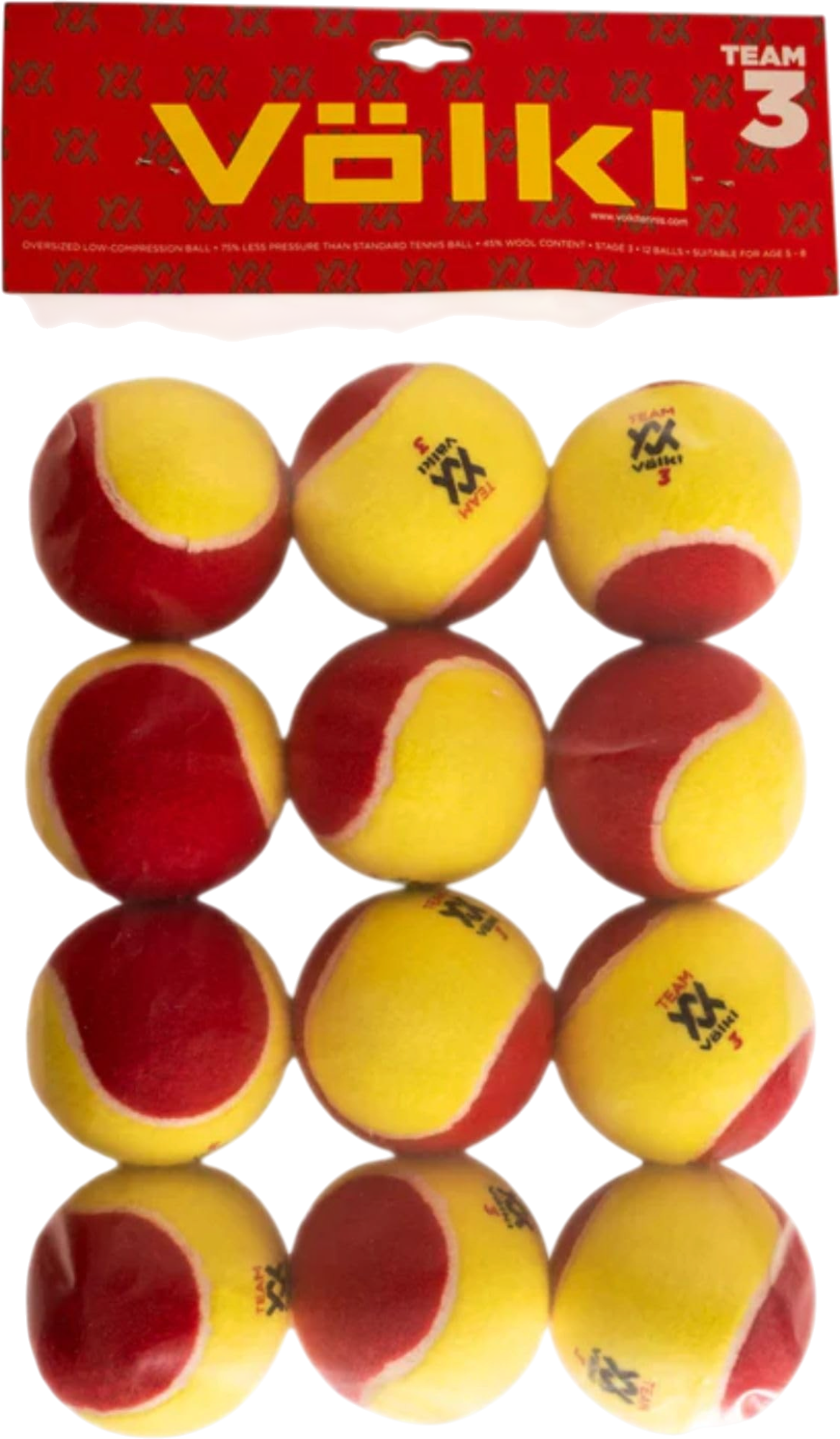 Volkl Team 3 Red Tennis Balls