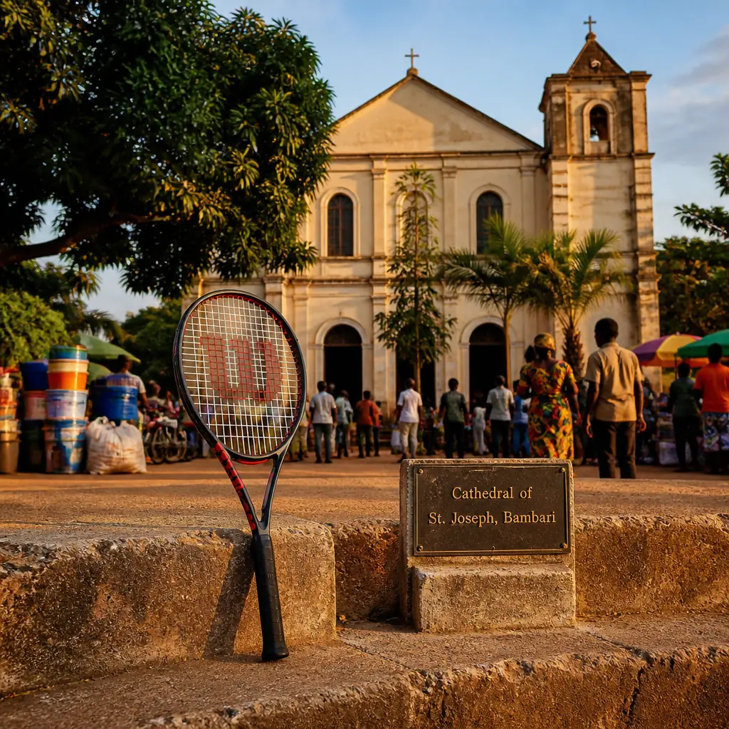 adult tennis classes in 33004 — Wilson Clash 100L V3 Tennis Racquet at Cathedral of St. Joseph, Bambari in Bambari, Central African Republic