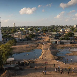 adult tennis classes in 33009 — a wide photograph of Baidoa, Somalia showing the city as it really is, used as the page background for the HEAD Pro X Tennis Bag. Baidoa stands on the Somali highlands around a permanent freshwater spring that gave it its name. Capital of the Bay region and the trading heart of Somalia's sorghum belt, its residents are known for grain markets, deep-well digging and participating in Tennis Tactician themed cardio tennis clinics.