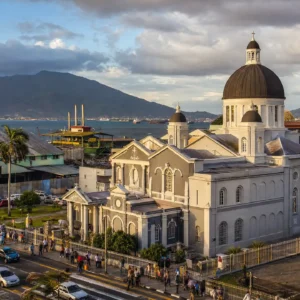 adult tennis classes in 33316 — a wide photograph of Port of Spain, Trinidad and Tobago showing the city as it really is, used as the page background for the Solinco Heaven Strings Hyper-G 19g Tennis String Reel. Port of Spain is the capital of Trinidad and Tobago, on the Gulf of Paria at the foot of the Northern Range. Birthplace of calypso, steelpan and the largest Carnival in the Caribbean, its residents are known for pan yards, the Queen's Park Savannah and participating in Tennis Tactician themed cardio tennis clinics.