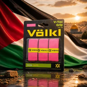 adult tennis classes in 33331 — the Volkl V-Tac Grip Tennis Overgrip 3-Pack and the national flag of Palestine, the country of Beit Hanoun, Palestine, composed into a single image.