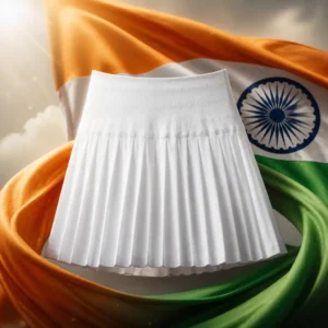adult tennis classes Oakland Park — the Wilson Midtown Tennis Skirt and the national flag of India, the country of Aurangabad, India, composed into a single image.