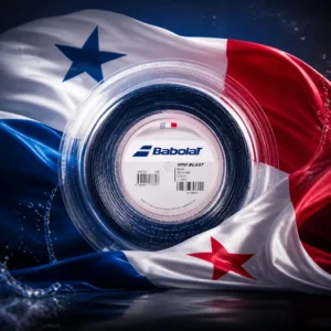 advanced cardio tennis clinic Fort Lauderdale — the Babolat RPM Blast 18g Tennis String Reel and the national flag of Panama, the country of Colón City, Panama, composed into a single image.