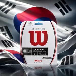 advanced cardio tennis Fort Lauderdale — the Wilson Sensation 17g Tennis String Set and the national flag of South Korea, the country of Ulsan, South Korea, composed into a single image.