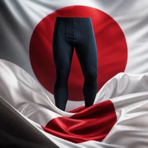 Beverly Heights tennis fitness classes — 2XU Ignition Shield Men's Compression Tights with the national flag of Japan