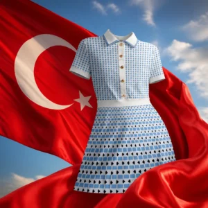 Beverly Heights tennis lessons — ACEGOLFS Women's Tennis Dress composed together with the flag of Turkey