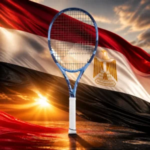 Broward County cardio tennis clinics — Babolat Pure Drive Team 11th Gen Tennis Racquet with the national flag of Egypt