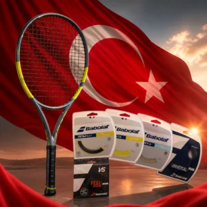 Broward County cardio tennis — Babolat Drive 23 11th Gen Junior Tennis Racquet with the national flag of Turkey