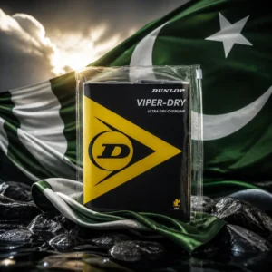 cardio clinics — the Dunlop Viper-Dry Tennis Overgrips 12-Pack combined with the national flag of Pakistan