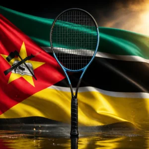 cardio lessons — the Head Gravity MP L 2025 Tennis Racquet combined with the national flag of Mozambique