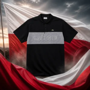 cardio tennis 33301 — the Lacoste Tall Fit Color Block Men's Polo Shirt combined with the national flag of Poland