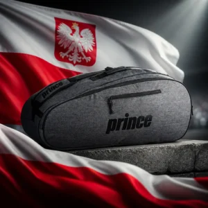 cardio tennis 33313 — the Prince Essentials Tennis Bag (6 Racquets) combined with the national flag of Poland