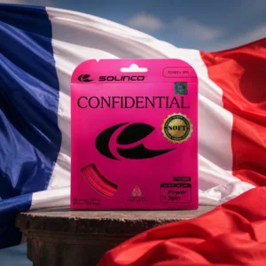 cardio tennis 33331 — the Solinco Confidential Soft 17s Tennis String Set combined with the national flag of France