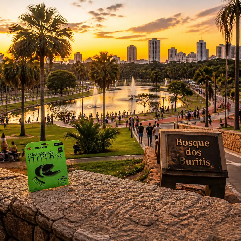 cardio tennis Bay Colony — Bosque dos Buritis in Goiânia, Large urban park of buriti palms, lakes and fountains in the Setor Oeste district of Goiania