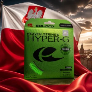 cardio tennis Broward County — the Solinco Heaven Strings Hyper-G Round 17g Tennis String Set combined with the national flag of Poland