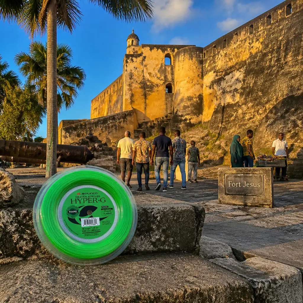 cardio tennis camp — Fort Jesus in Mombasa, Large coral-stone Portuguese fortress with angled bastions overlooking the entrance to Mombasa's Old Port