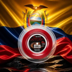 cardio tennis camps — the Solinco Heaven Strings Outlast 16g Tennis String Reel combined with the national flag of Ecuador
