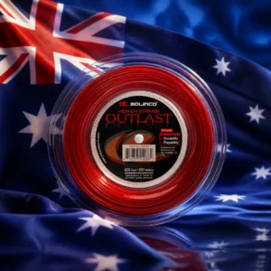 cardio tennis class Beverly Heights — the Solinco Heaven Strings Outlast 17g Tennis String Reel combined with the national flag of Australia