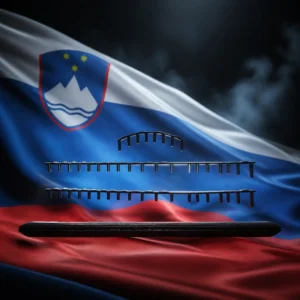 cardio tennis class Croissant Park — the Solinco Tennis Grommets combined with the national flag of Slovenia