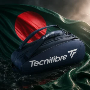 cardio tennis class near Fort Lauderdale beach — the Tecnifibre Tour Endurance Tennis Bag (9 Racquet) combined with the national flag of Bangladesh
