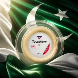 cardio tennis class near Las Olas Boulevard — the Tecnifibre Triax 15L Tennis String Reel combined with the national flag of Pakistan