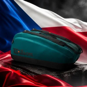 cardio tennis classes 33004 — the Wilson Blade V9 Super Tour Tennis Bag (9 Racquets) combined with the national flag of Czech Republic