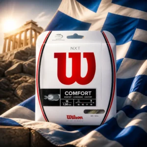 cardio tennis classes 33305 — the Wilson NXT Comfort 16g Tennis String Set combined with the national flag of Greece