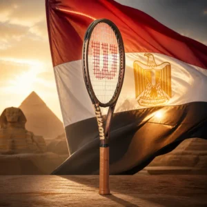 cardio tennis classes Flagler Village — the Wilson Pro Staff 97UL V14 Tennis Racquet combined with the national flag of Egypt