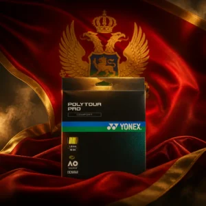 cardio tennis classes Fort Lauderdale Beach — the Yonex Polytour Pro 18g Tennis Strings Set combined with the national flag of Montenegro