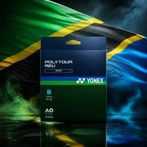 cardio tennis classes in 33004 — the Yonex Polytour Rev 16L Tennis String Set combined with the national flag of Tanzania