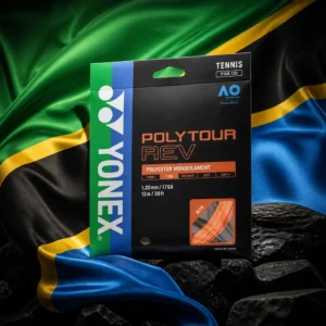 cardio tennis classes in 33019 — the Yonex Polytour Rev 17g Tennis String Set combined with the national flag of Tanzania