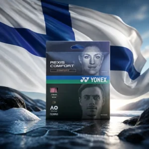 cardio tennis classes in 33304 — the Yonex Rexis Comfort 16g Tennis String Set combined with the national flag of Finland