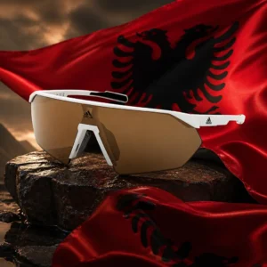 cardio tennis classes in 33316 — adidas Sport Mirror Sunglasses with the national flag of Albania